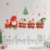 1PCS Christmas Train Holiday Window Decoration Wall Sticker for Living Room Decoration Wall Decal20*30CM