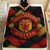 Man Utd Print FlAannel Blanket, High Quality Comfortable for All Seasons, Home Decor, Warmth and Comfort