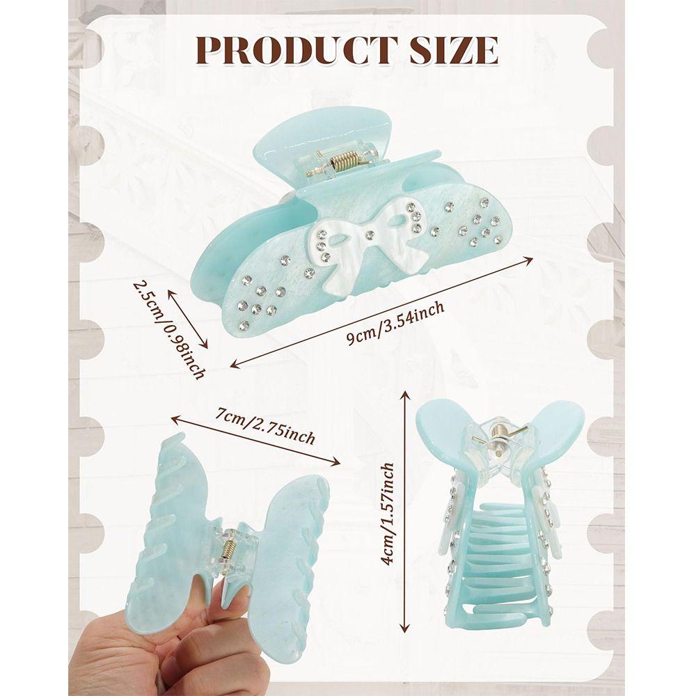 Acrylic Strong Hold Claw Clips Bow Hair Clips New Hair Claw Clips  for Women