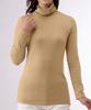 Little Island Warm Innerwear Women's High-Neck, High-Tension Fleece-Lined (Long Sleeves/Stretch) (3L/Beige)