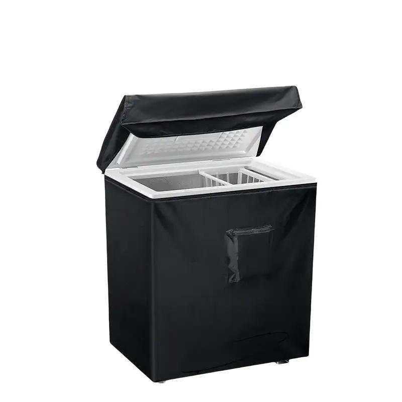 

Сверхпрочный водонепроницаемый и пыленепроницаемый чехол для морозильной камеры, подходит для ларей, уличный чехол для морозильной камеры, конструкция с полной защитой 58x56x86CM чёрный