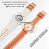 BLANCPAIN X Swatch Exclusive Rubber Strap with Double Lines (Orange/Beige)