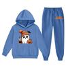 Kids Halloween Hoodie and Pants Set Long Sleeve Pullover with Fun Print Casual Outfit for Boys Girls