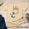 For Panda Lovers Cute Kawaii Baby Pandas In Pocket Unisex T-shirt