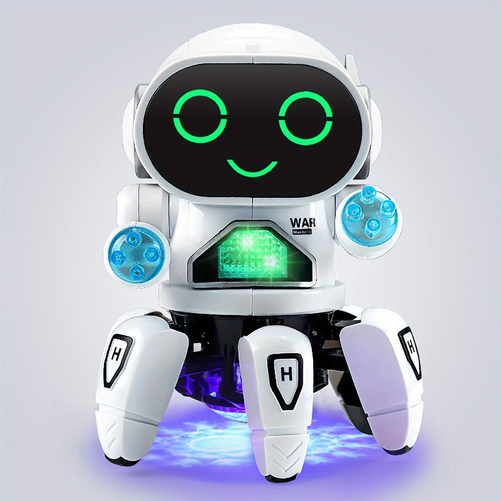 

Electric Smart Robot That Can Sing And Dance For Children Baby Toys For Boys And Girls Christmas Halloween Thanksgiving Gifts білий