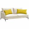 Sofa Cushions 2 Pieces Yellow 80 x 40 cm Cord Fabric