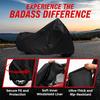 1pc Waterproof All-Season Motorcycle Cover UV Protective Dustproof Fabric for Outdoor/Indoor Use Fits Bikes in Garages
