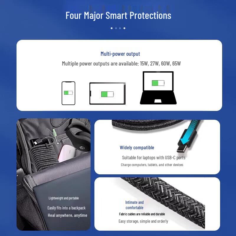 HP 65W USB-C Laptop Power Adapter