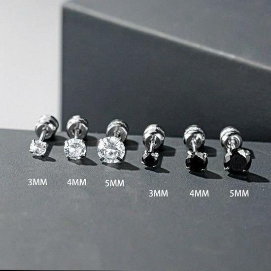 Stylish Titanium Steel Earrings: Cool, Non-Fading, and Perfect for Men and Women.