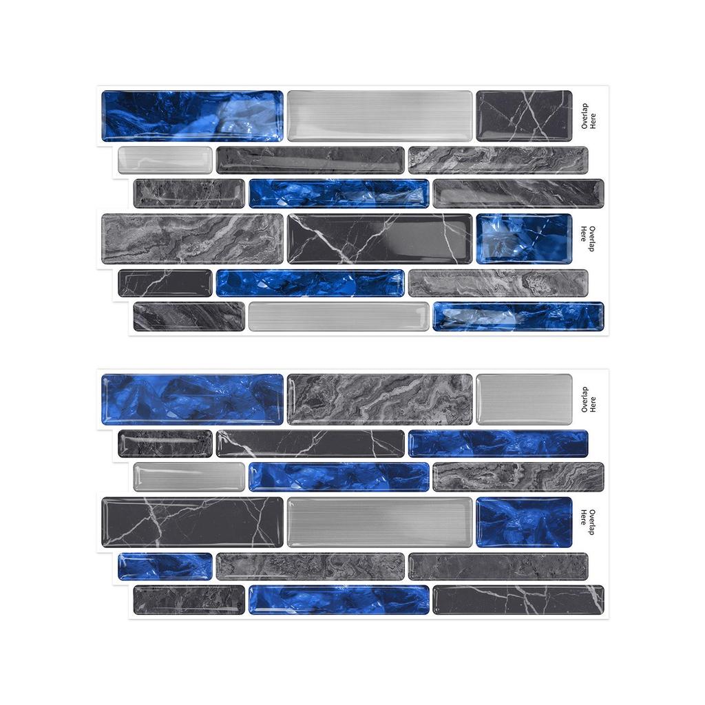 3D Waterproof Kitchen & Bathroom Mosaic Tile Stickers - Oil-Proof & Easy Install
