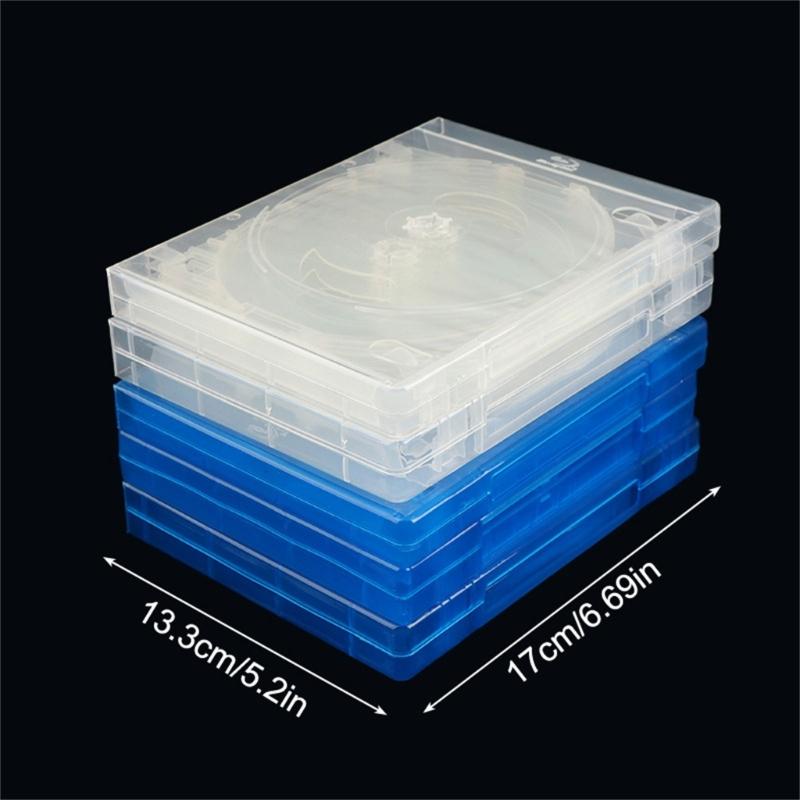 1PC 10 DVD Jewelry Case Clear Jewelry Box Container Case Transparent DVD Acrylic DVD Travel