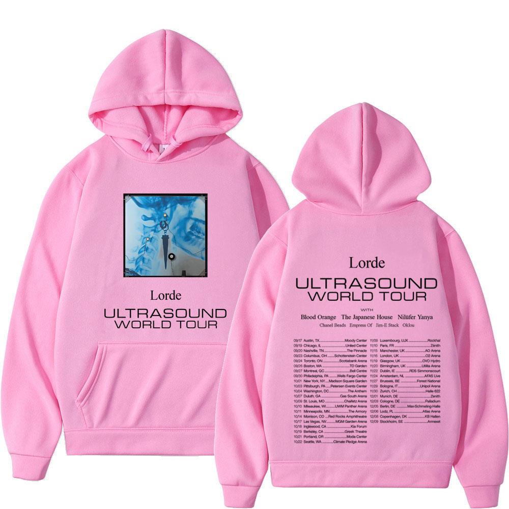 Lorde Ultrasonic World Tour 2025 Double sided Printed Hoodie Men's Women's Beauty Fashion Hip Hop Men's Hoodie