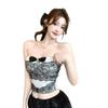 Design Sense Slim-fit Lace Splicing Tube Top Women's Summer Waist Skinny Inner Sexy Spice Sleeveless Top