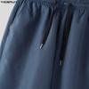 INCERUN Two Pieces Men Lapel Short Sleeve Cropped T-shirts Long Pants Sets Suits
