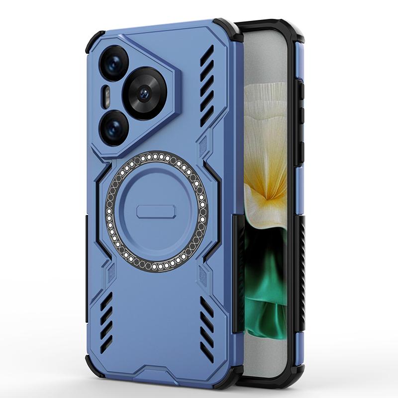 KEYSION Hollow Heat Dissipation Case for Huawei Pura 70 Pro+ Magnetic Cooling Shockproof Phone Cover for Huawei Pura 70 Ultra