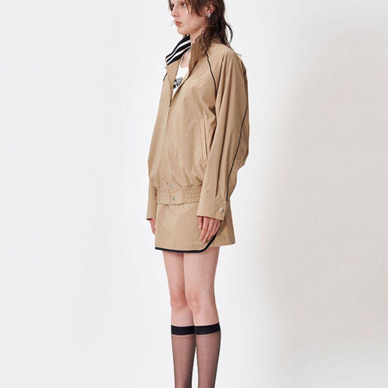 MEA DOLPHIN APRON SHORTS [BEIGE]