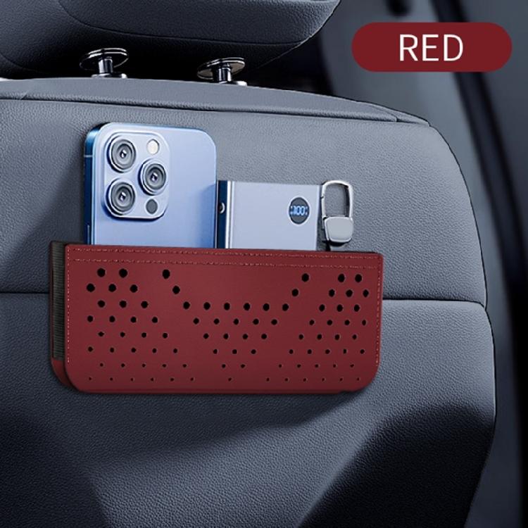 Modern Design Convenient Car Storage Pouches Solution Adhesive Net Bag for Phones Miscellaneous Items and Everyday Items