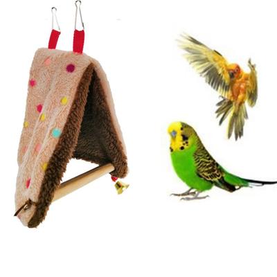Pour Calopsitte Canari Triangle Suspendu Cage à Oiseaux Perchoir Hamac Perroquet Nid d'Oiseau Perruche Lit