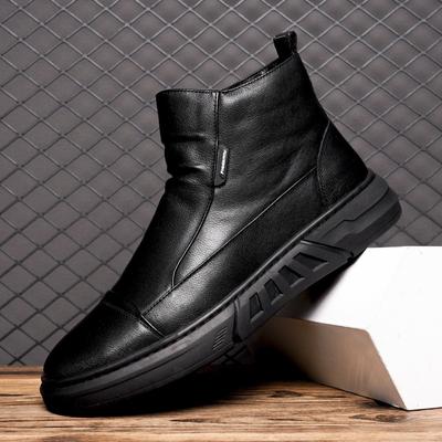 Herren Lederstiefel Hohe Qualität Bequem Hohe Stiefel Männliche Stiefelette Chelsea Business Casual Schuhe Botas Zapatillas Hombre