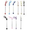 1PC DIY Bead Metal Key Chain Bead Lobster Claw Clasp Keyring For Jewelry Making Car Keychain Bag Backpack Decoration