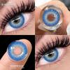 Eyeshare Color Contact Lenses Brown Fresh Annual Disposable Lenses Green Comfortable Natural Contact Lenses Colored Soft Lenses for Eyes 1 Pair