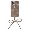 Mirror Applicable Apple 15pro Mobile Phone Case Max High End Butterfly IPhone 16 Temperament 13 Anti Fall 11 Hanging Chain