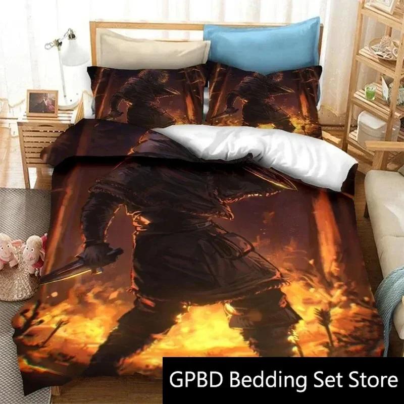 3D Print Anime Vinland Saga Bedding Set Double Twin King Duvet Cover Comforter Pillowcase Boys Girls Adults Bedroom
