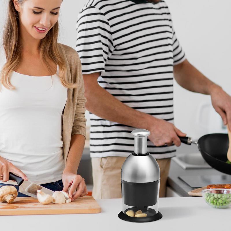 Ręczny siekacz do czosnku Siekacz do sałatek Wielofunkcyjny Antypoślizgowy Robot kuchenny Do cebuli Owoców Blat kuchenny Dom Restauracja Posiłek