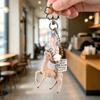 Versatile Portable Deer Keychain Handmade Phone Charms Korean Style Diy Bead Case