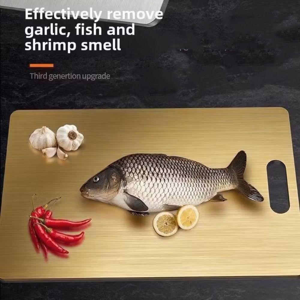 Double Sided Cutting Board Stainless Steel Chopping Plate Minced Meat