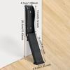 Kickdown Door Stopper Holder Lightweight No Drillings Black Heavy Duty for Outdoor Indoor