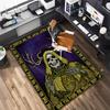 1 STKS Schedel Donker Gotisch Patroon Bedrukte Tapijt Vloerkleed voor Woonkamer Slaapkamer Huis Bank Decoratie, Antislip Vloermat Vloermat