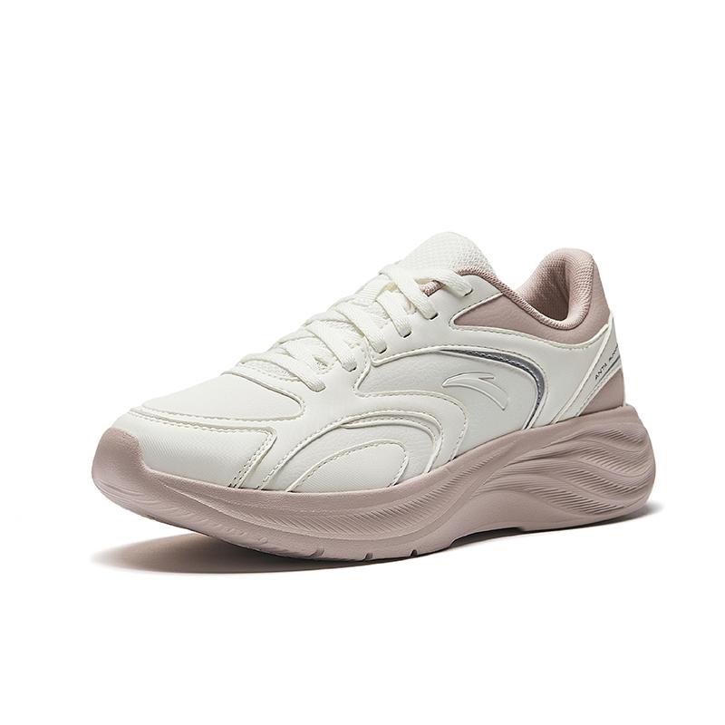 New Anta Star Cloud 2 Anti Slip Wear Resistant Low Top Casual Running Shoes Women's White Pink 922535505-5