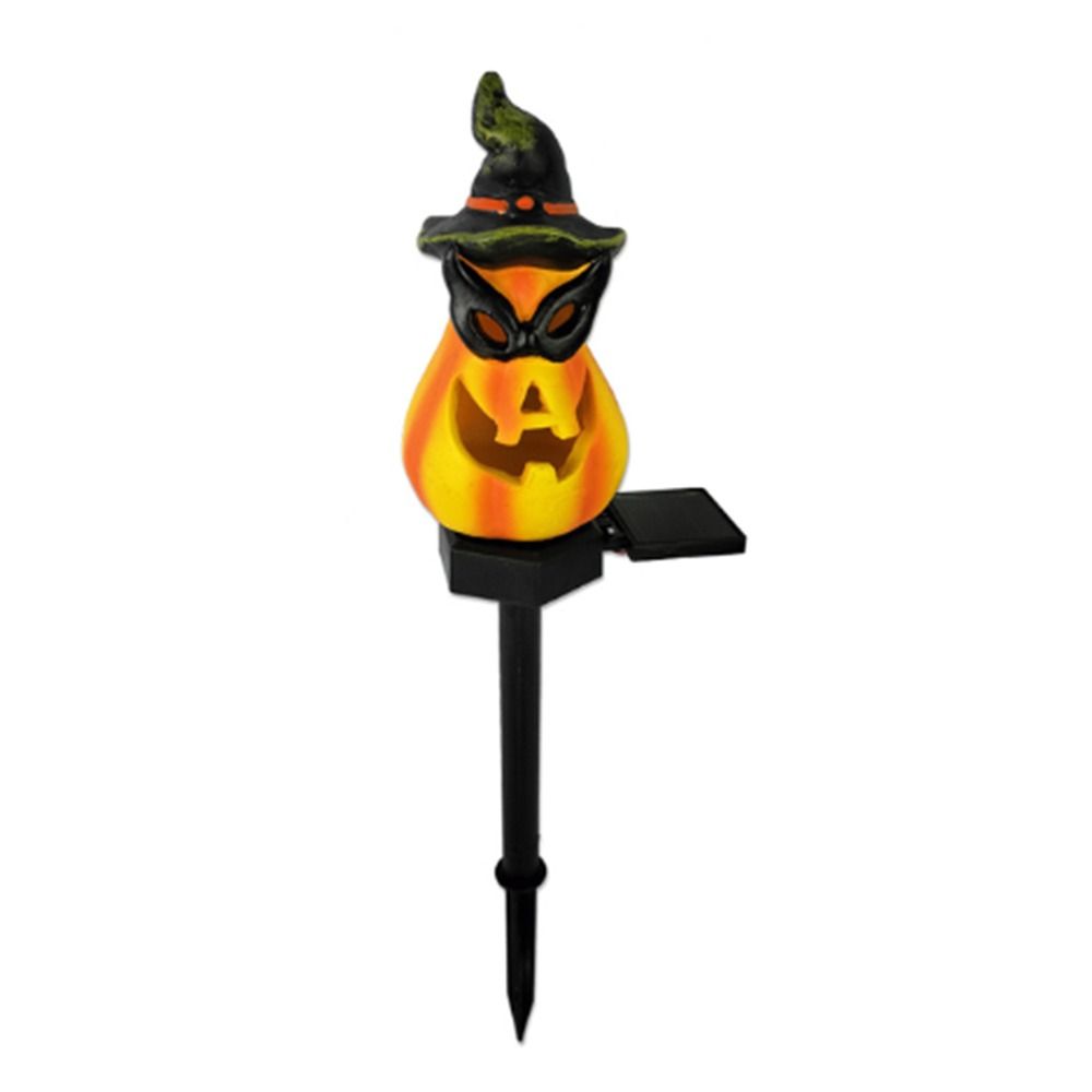 

Orange Halloween Jack-o -lantern Solar Light Solar Powered Solar Halloween Lamp Halloween Eyes Pumpkin