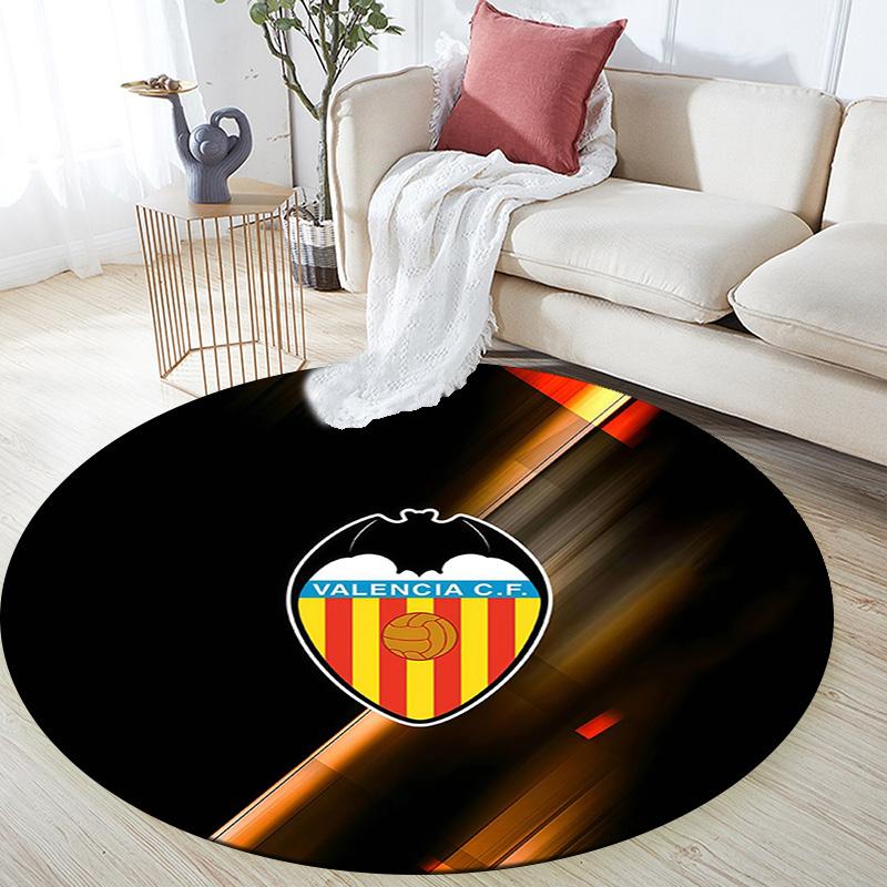 Valencia CF Round Area Rug,Carpet Rug for Living Room Bedroom Sofa Playroom Decor,Non-slip Floor Mat