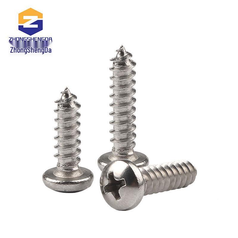 304 Stainless Steel Miniature Phillips Self-Tapping Screws, Pan Head, M1.2, M1.4, M1.7