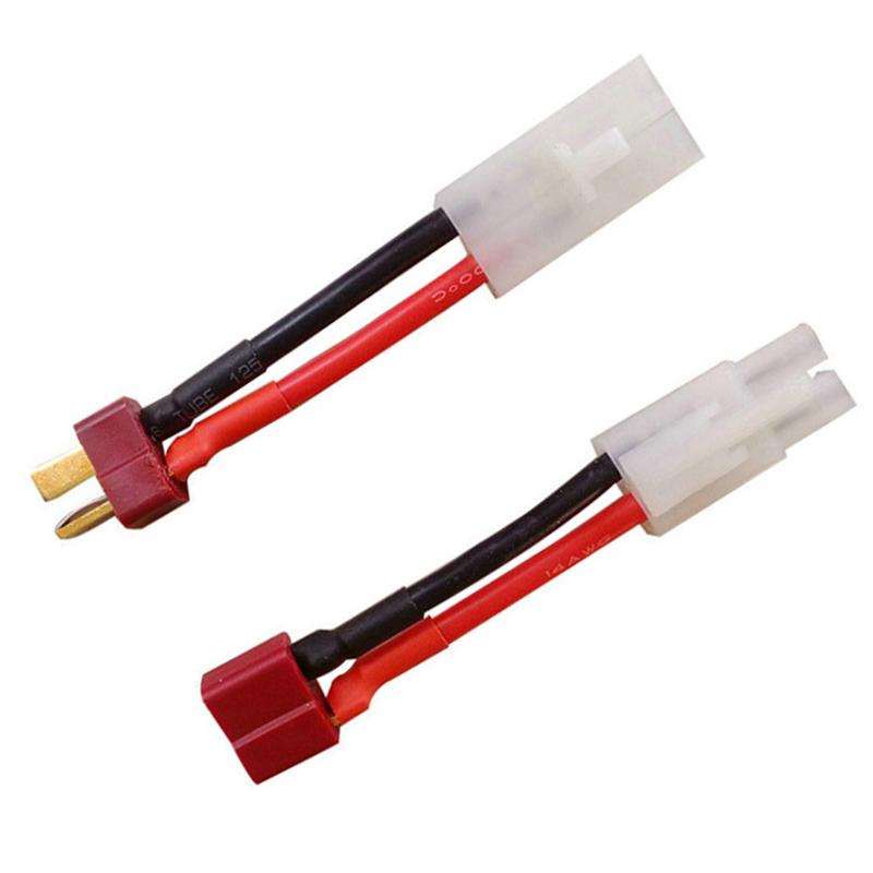 Adapter Female/Male Deans T Plug To Tamiya Connector Conversion Cable 16Awg For Rc Drone Car Boat Quadcopter Battery