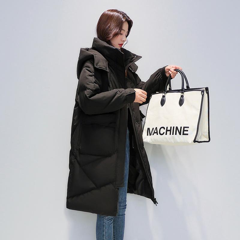 Off-season Mid-length Down-padded Jacket for Women, Korean Style Loose Cotton-padded Jacket, New Winter Coat, Thickened Warm-padded Jacket