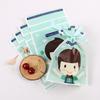10Pcs Drawstring Gift Bags for Baby Shower Party Plastic Boy Girl Pattern Cookie Snack Candy Packaging Bags With Ribbon