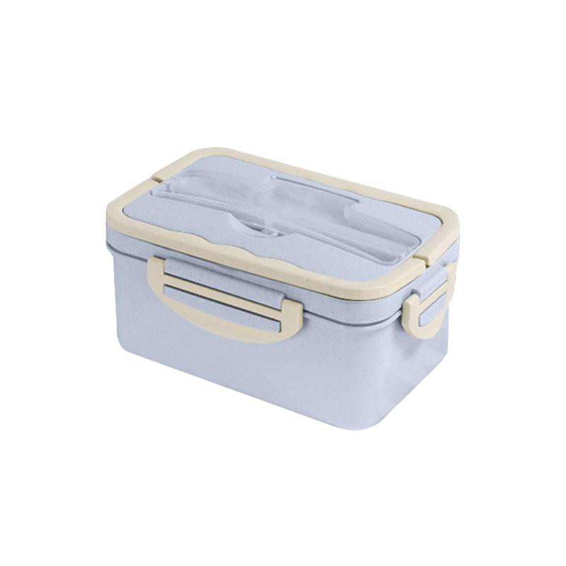 

1000/1500ml Portable Lunch Box School Office Microwavable Bento Box Leak-proof Outdoor Picnic Food Storage Container 3&1000ml синій