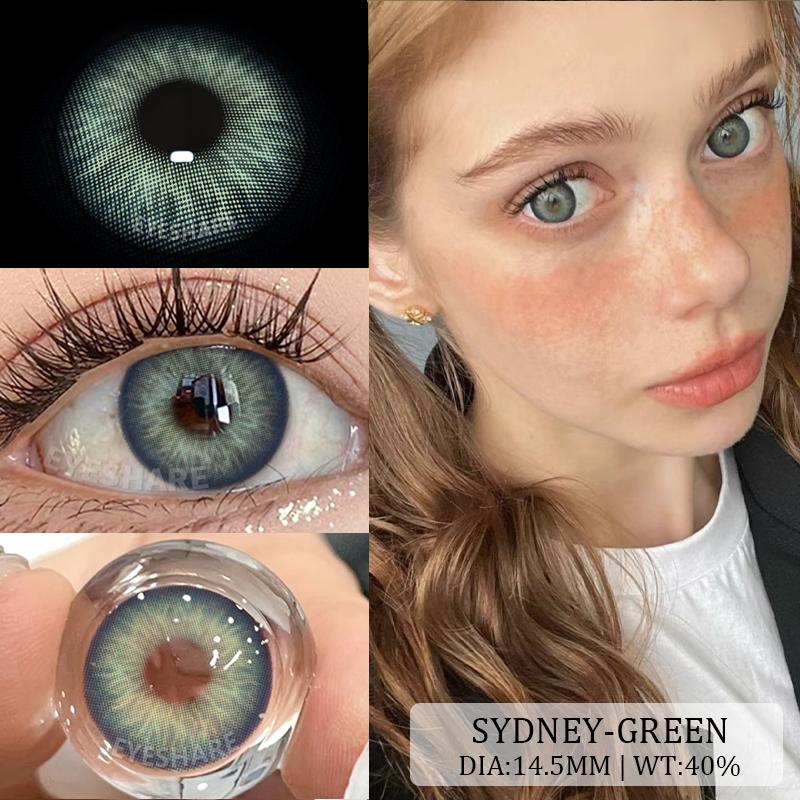 AMARA Kontaktlinsen Farbige Kontaktlinsen Schöne Pupille Natürliche Kontaktlinsen für die Augen Farbe Kosmetische Jahreskontaktlinse