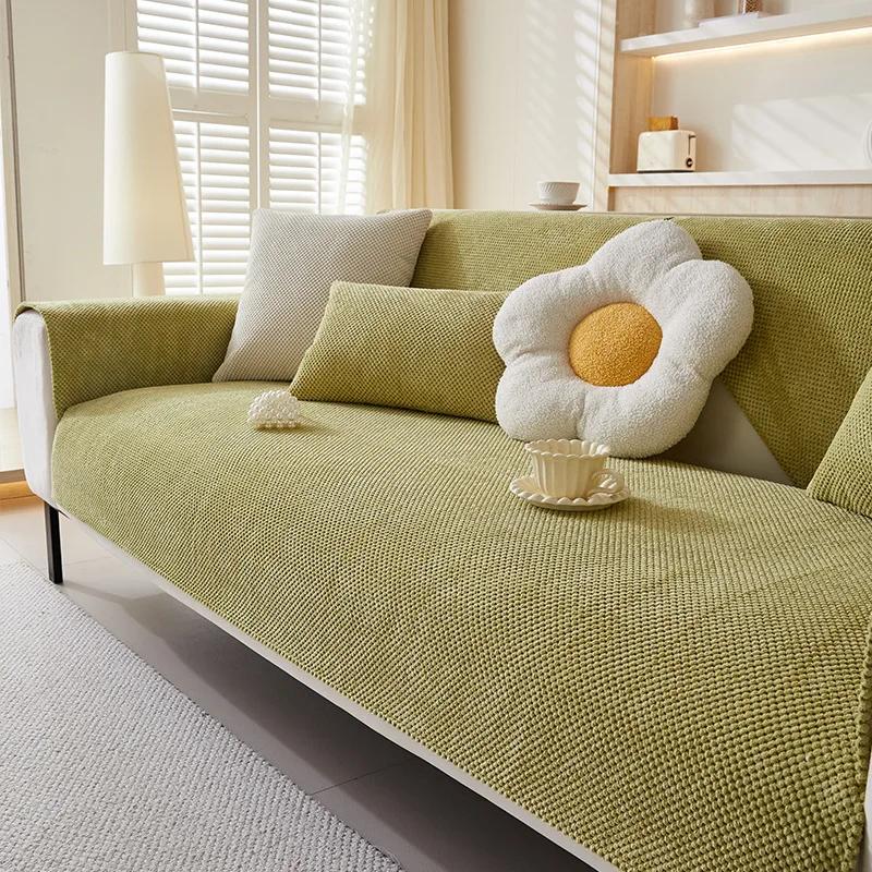 Thick and Warm Sofa Cover for Autumn and Winter Anti Slip Sofa Cushion Cover Skin Friendly and Comfortable Not Easy To Shed Hair