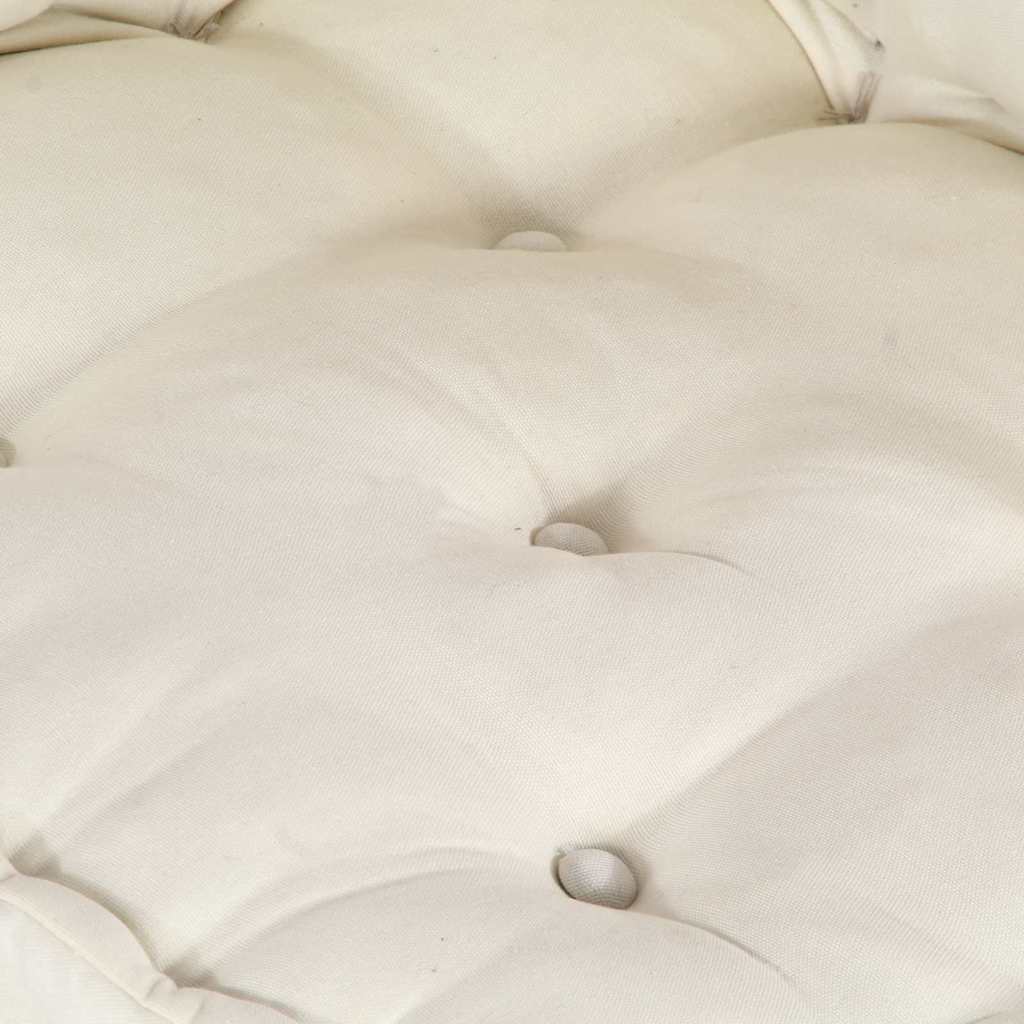 Modular Sofa Set 4 pcs Cream Fabric