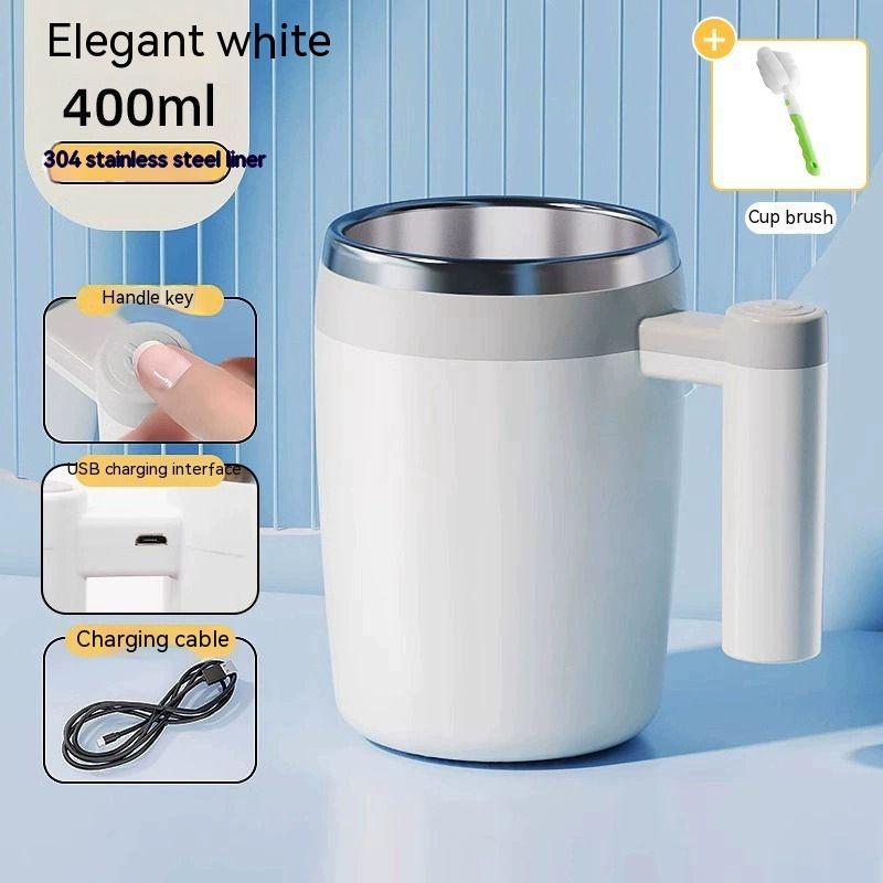 Self-stirring Cup Soy Milk Cup Coffee Cup Rechargeable Portable Shaker Milkshake Household Drinking Tool Milk Cup