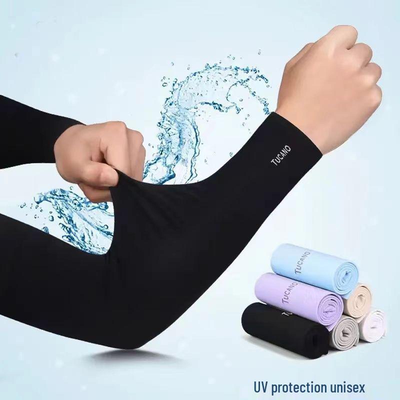 4 Paar Eisseide Sommer Sonnenschutz UV-Beständig Sport Armstulpen