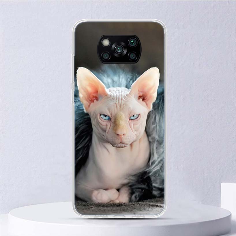 Lavaza Sphynx Sphinx Cat Soft Case For Xiaomi Poco X7 X6 X5 X4 X3 Nfc F6 F5 Pro Phone Cover F4 Gt F3 F2 F1 M5S M4 M3 M5 Funda Co