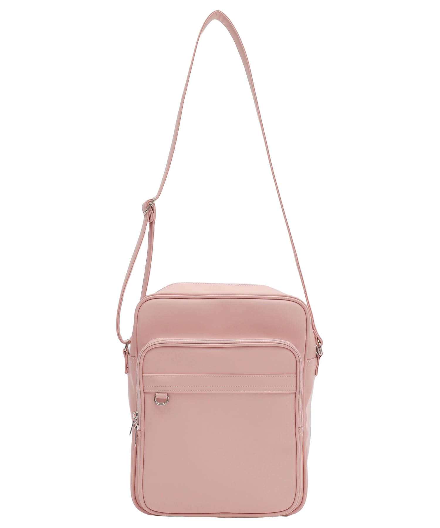 

WEGO PU School Shoulder Bag, School Bag for Students, High School Students, and Junior High School Students, Women s, Size F, Pink