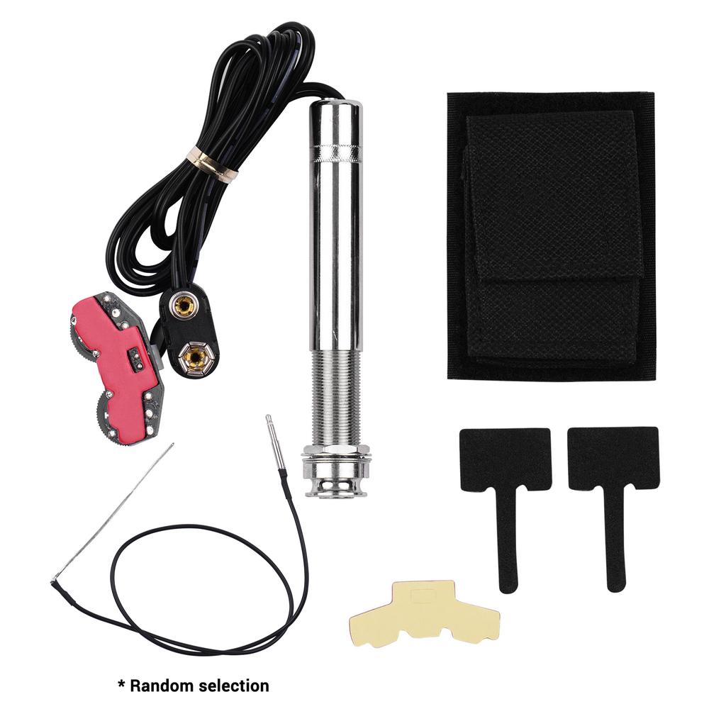 Pastilla Acústica Estilo Tubo de Lápiz Bajo Silla Pastilla Activa Controles de Volumen y Tono con Varilla Piezoeléctrica de Pastilla Solo para Acústica