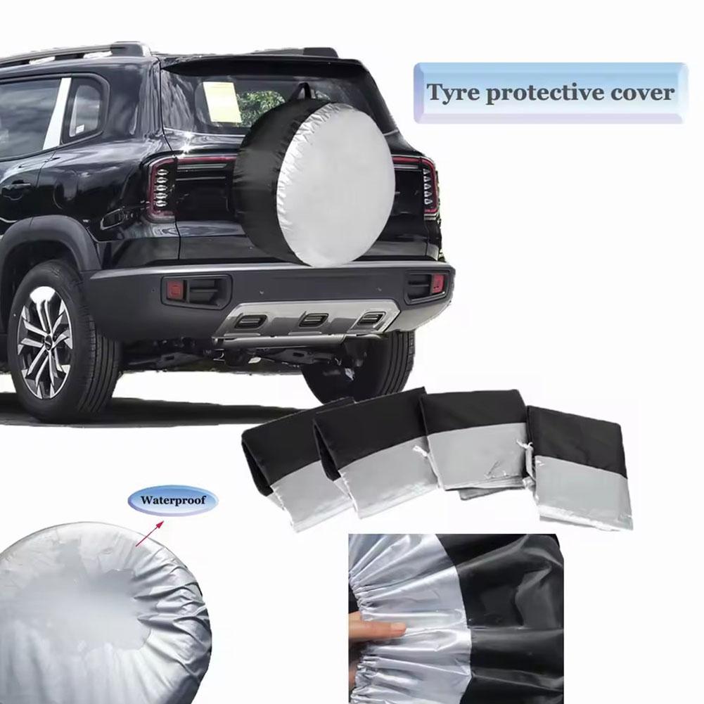 Tire Cover Tire Protective Cover Spare Tyre Anti Scratch Bag Wheel Cover Waterproof Car Tire Bag with Handle