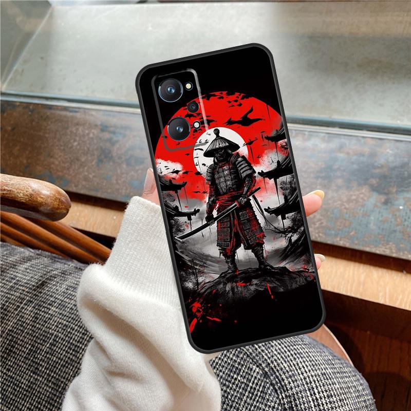 Japan Ninja Samurai Red Sun Case For Realme 15 Pro 11 12 13 14 Pro Plus C65 C67 C61 C53 C55 C51 C25 C63 C71 C75 GT6 GT7